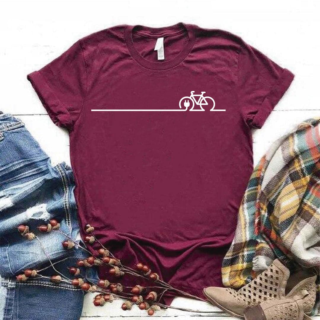 Camisa estampada tipo T-shirt BICICLETA LINEA ENCHUFE — foto 4