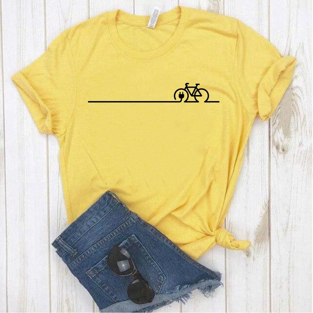 Camisa estampada tipo T-shirt BICICLETA LINEA ENCHUFE — foto 3