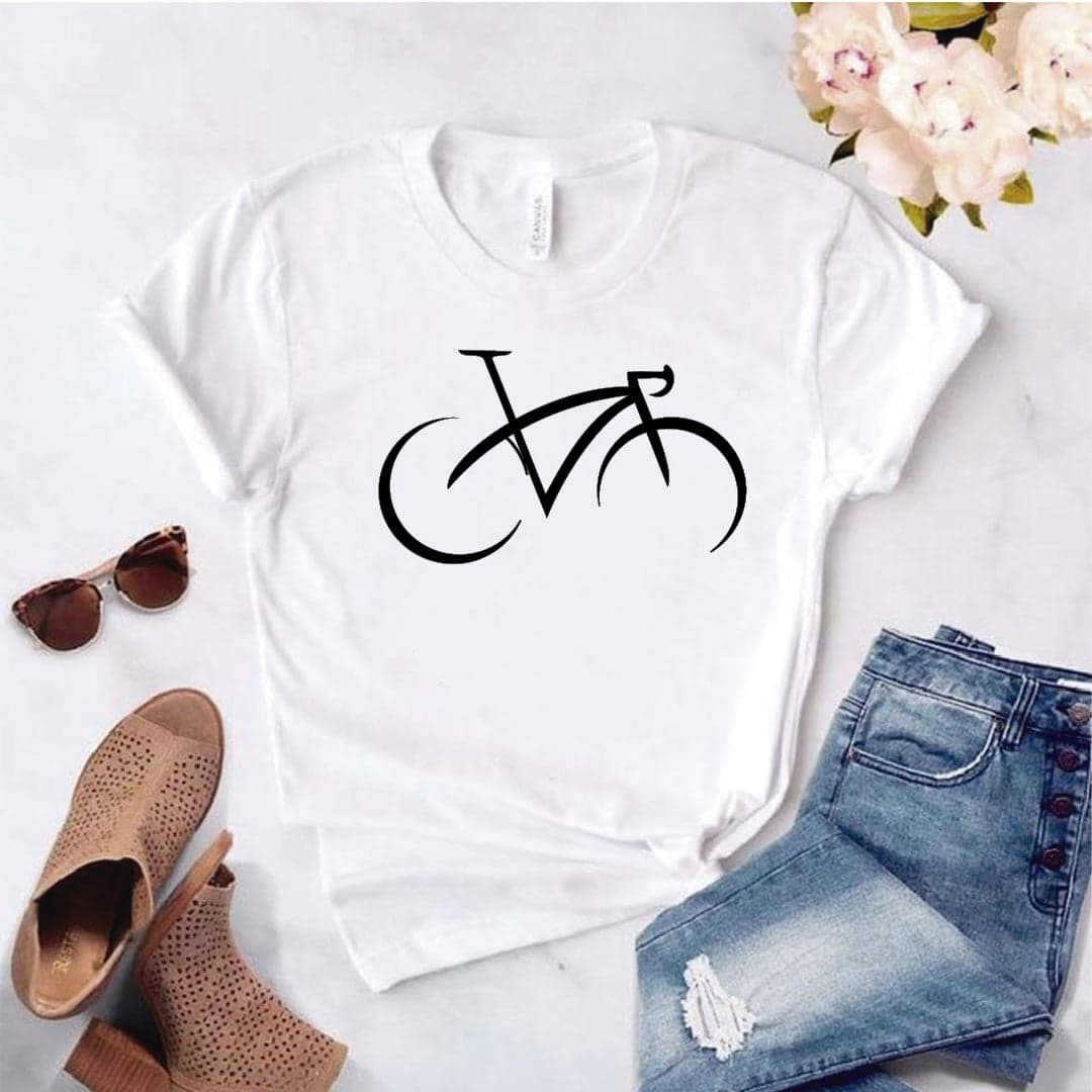 Camisa estampada tipo T- shirt Bicicleta Minimalista — foto 8