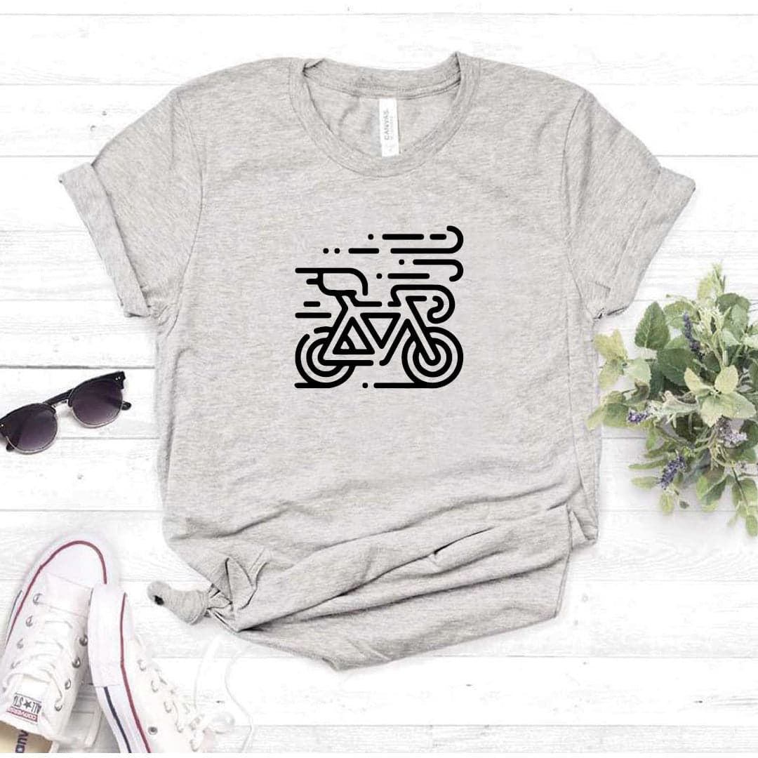 Camisa estampada tipo T-shirt BICICLETA VIENTO CICLISTA — foto 1