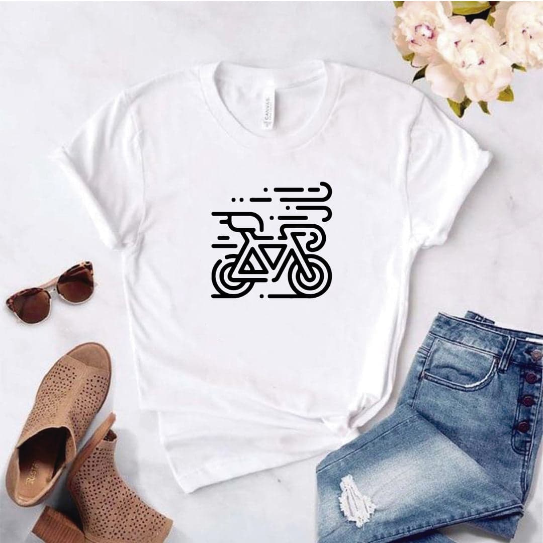 Camisa estampada tipo T-shirt BICICLETA VIENTO CICLISTA — foto 8