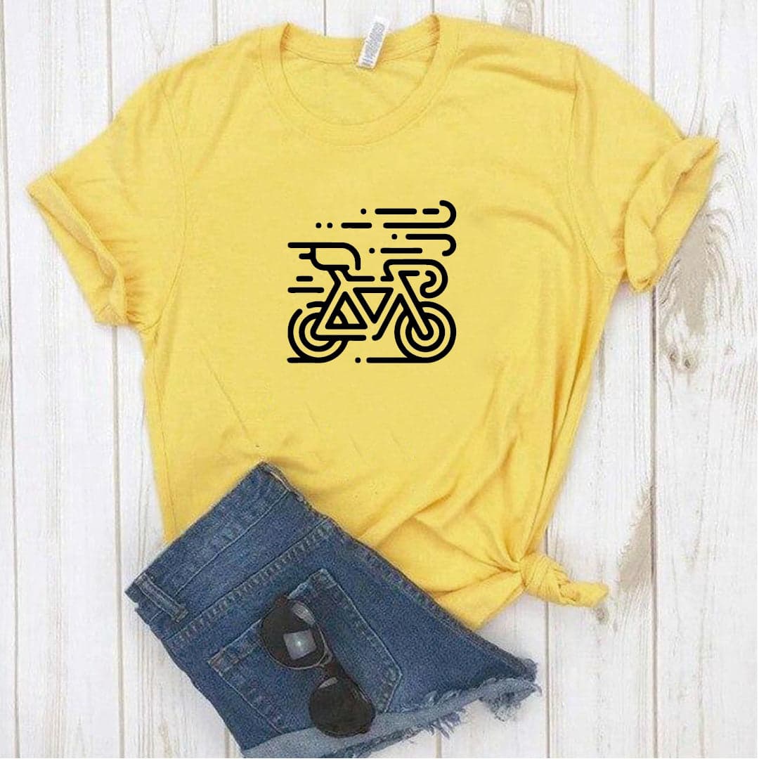 Camisa estampada tipo T-shirt BICICLETA VIENTO CICLISTA — foto 2