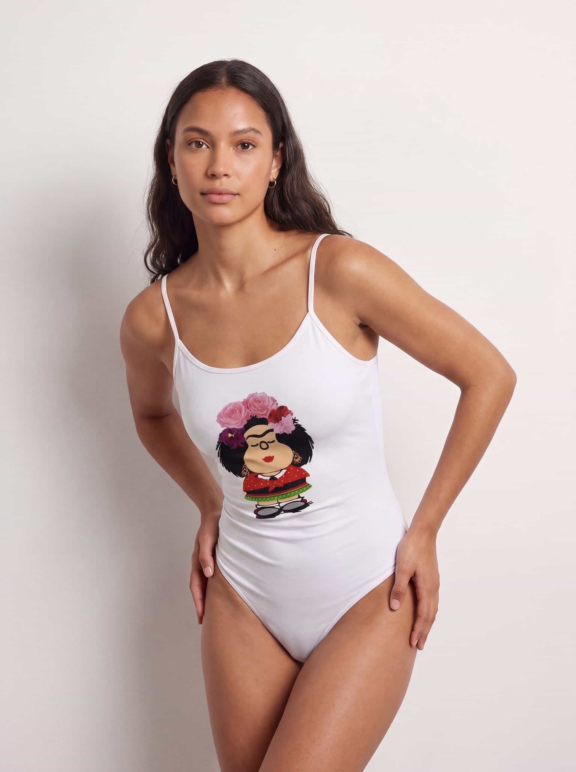 BODY TIRANTES Mafalda Kahlo rosas
