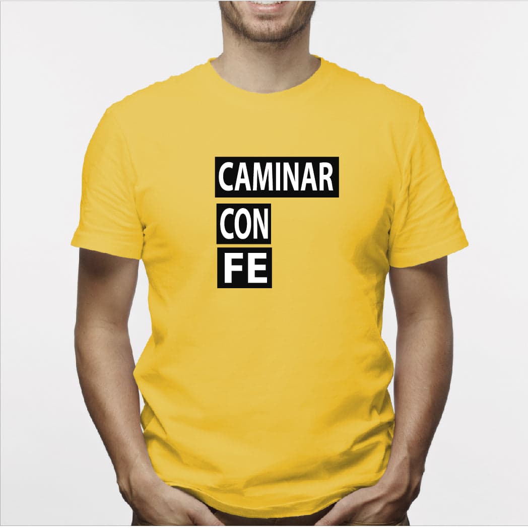 Camiseta estampada hombre T-shirt Caminar con Fe (cristiana) — foto 4
