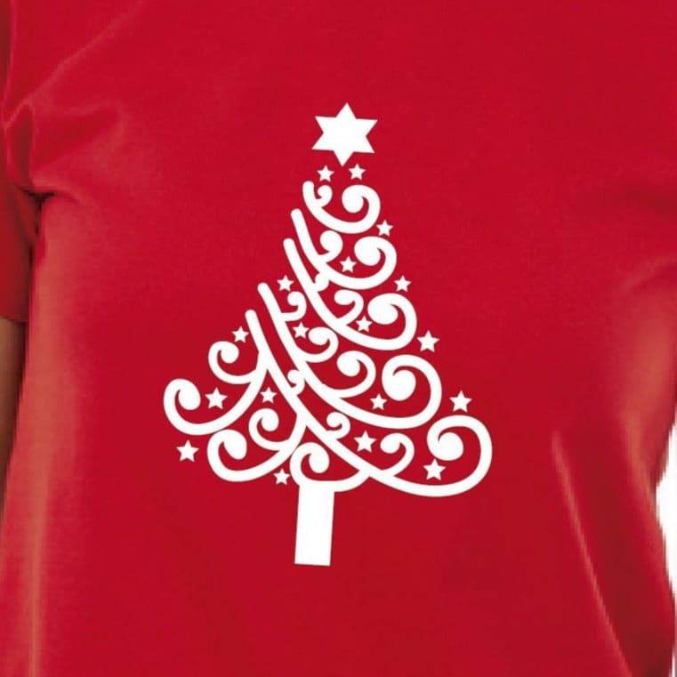 Camiseta T-shirt mujer navidad ÁRBOL NAVIDAD 2 — foto 2