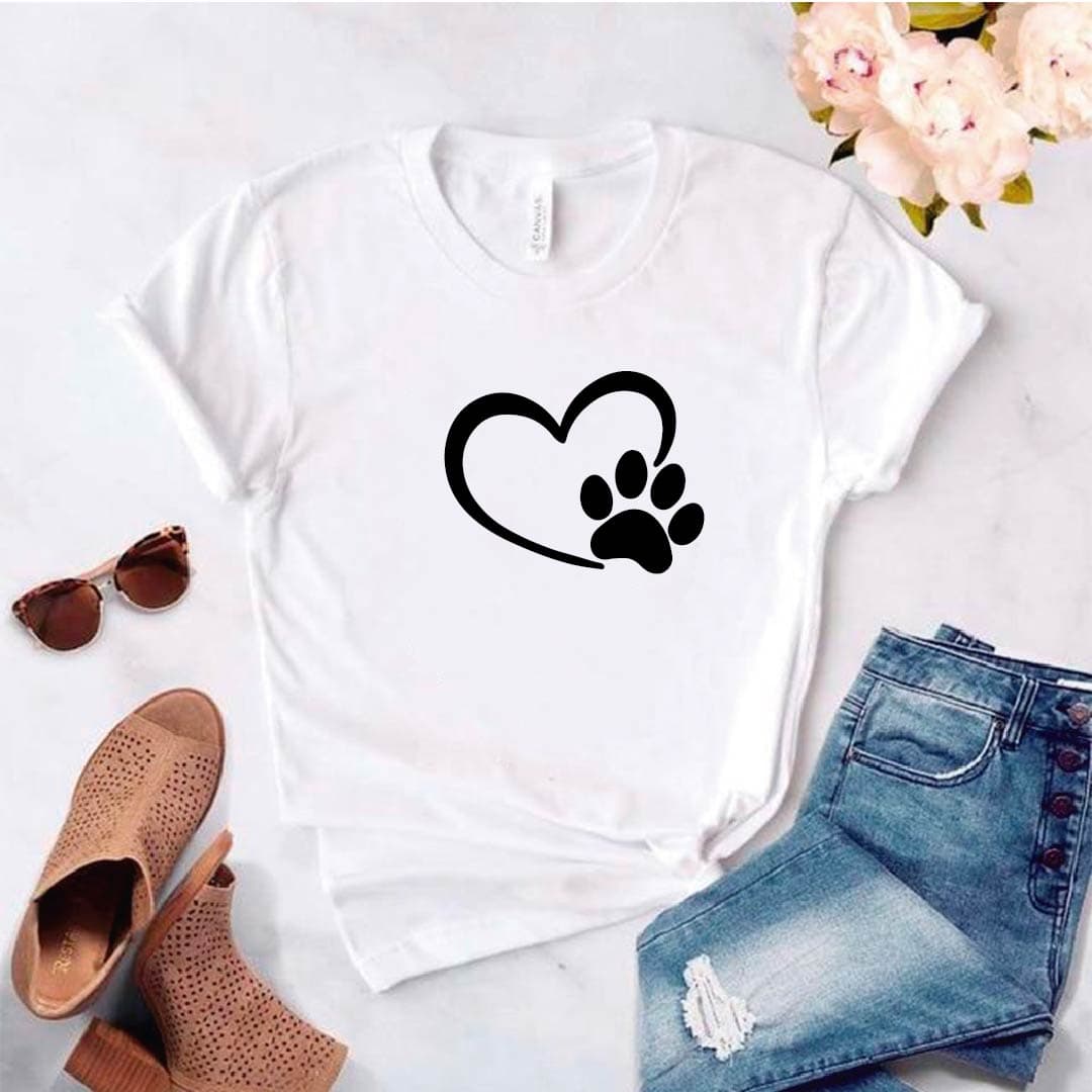 Camisa estampada tipo T-shirt CORAZÓN HUELLA — foto 2