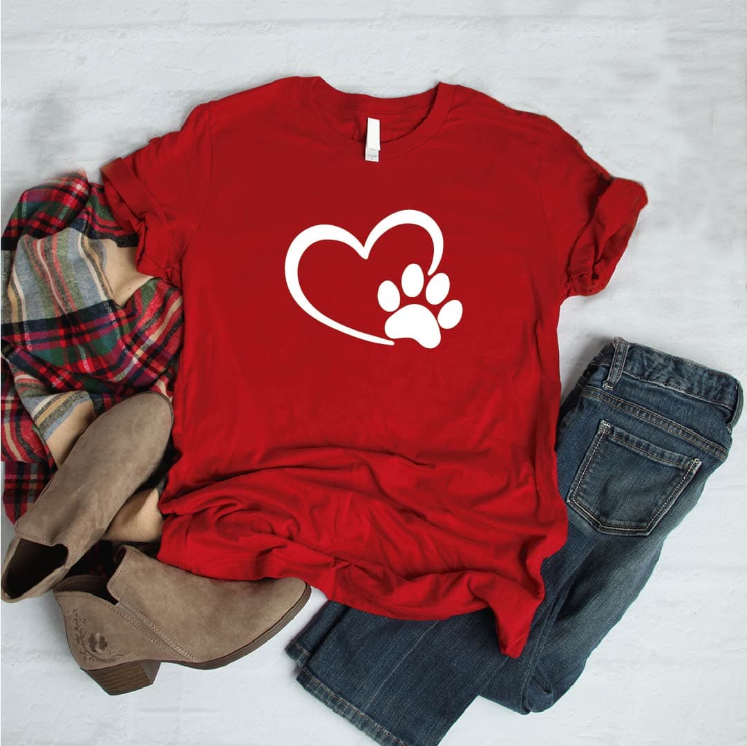 Camisa estampada tipo T-shirt CORAZÓN HUELLA — foto 6