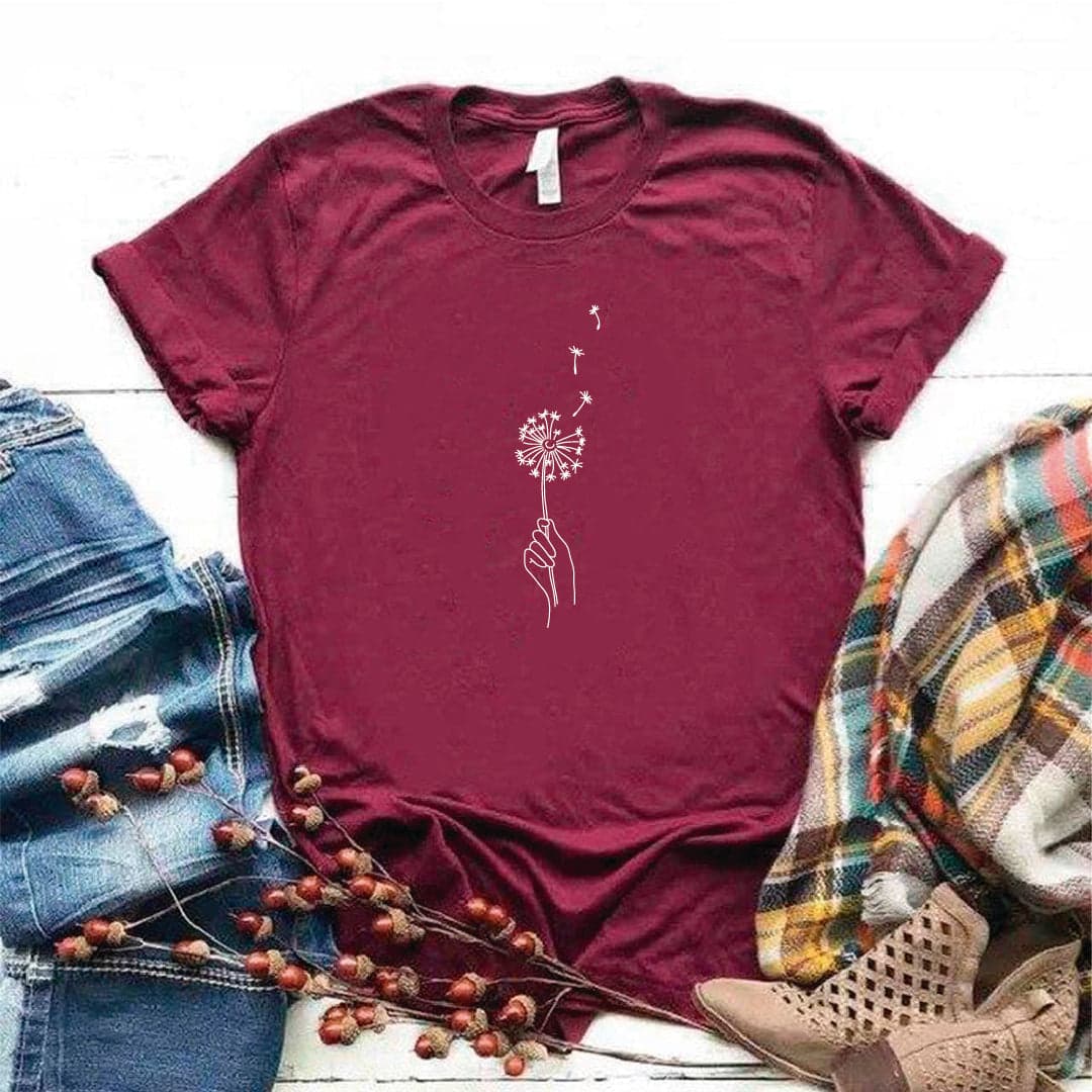 Camisa estampada tipo T- shirt diente de leon — foto 4