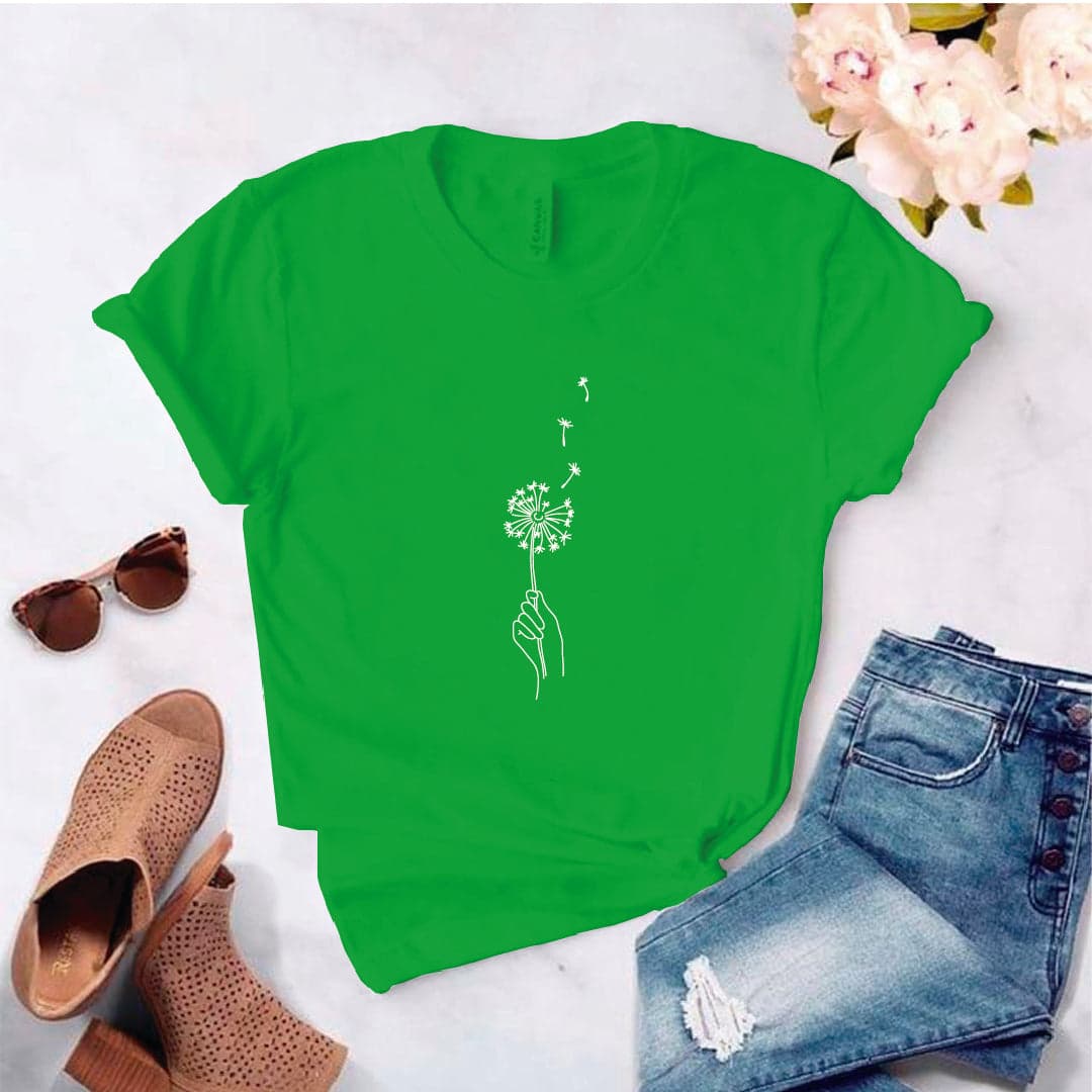 Camisa estampada tipo T- shirt diente de leon — foto 5