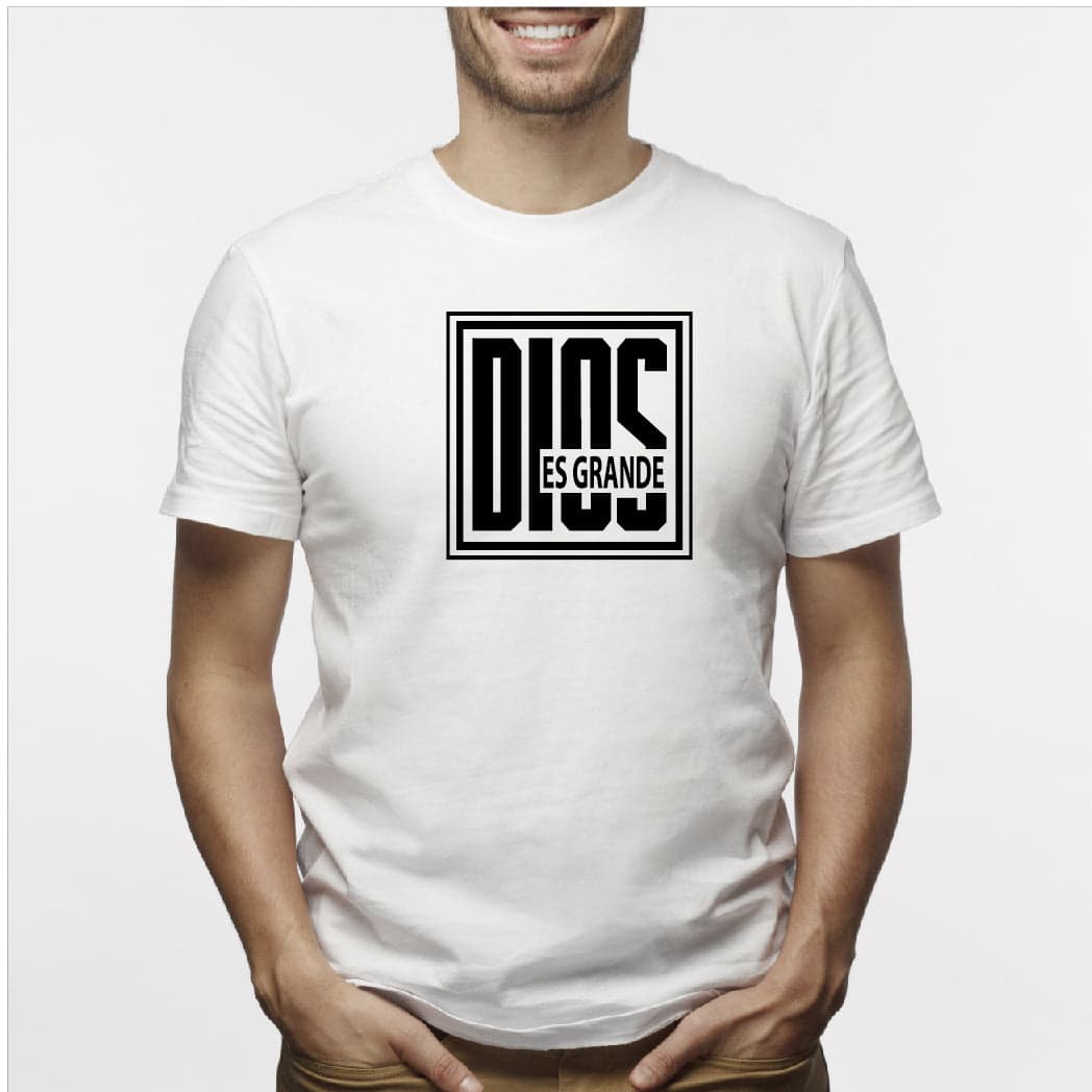 Camiseta estampada hombre T-shirt Dios es Grande — foto 3