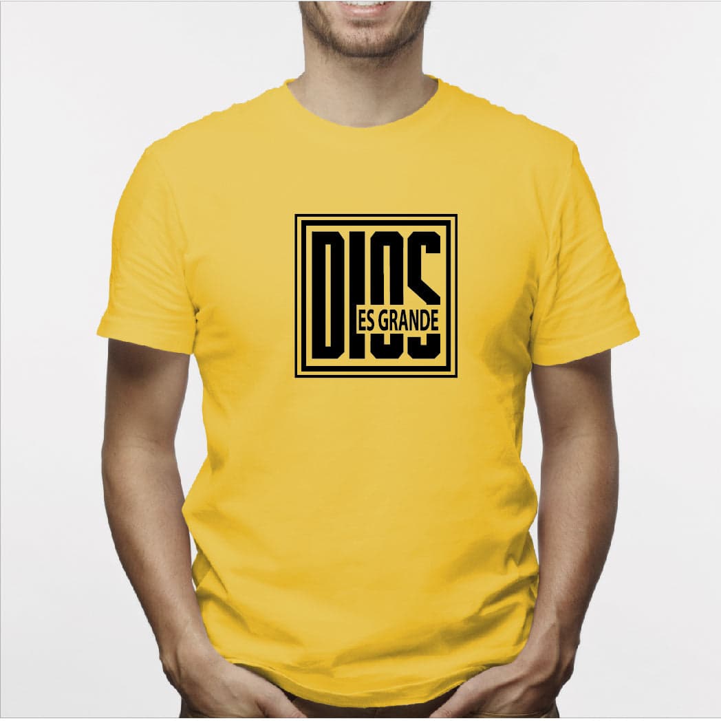 Camiseta estampada hombre T-shirt Dios es Grande — foto 4