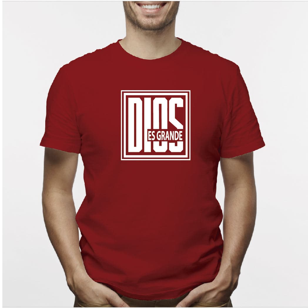 Camiseta estampada hombre T-shirt Dios es Grande — foto 7