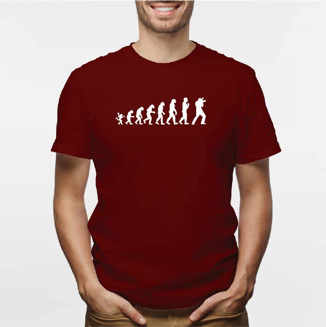 Camisa estampada para hombre tipo T-shirt EVOLUCION FOTOGRAFO