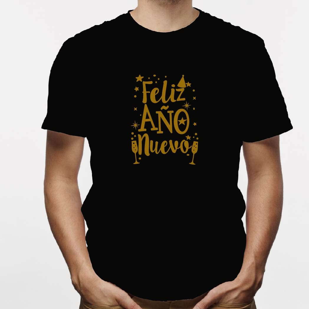Camisa estampada para hombre tipo T-shirt (NAVIDAD) feliz año nuevo — foto 6