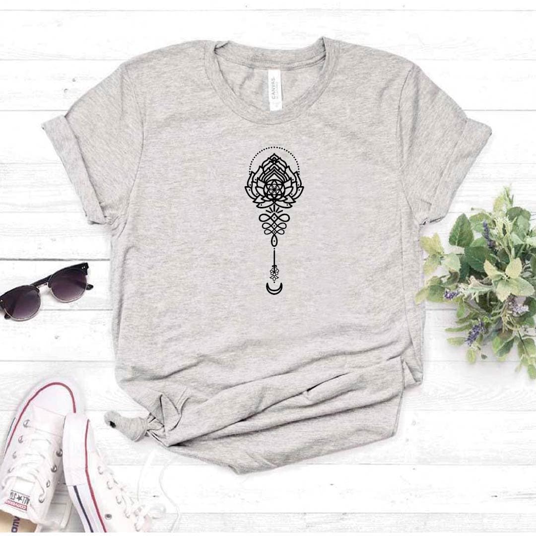 Camisa estampada tipo T- shirt FLOR DE LOTO (colgante) — foto 2