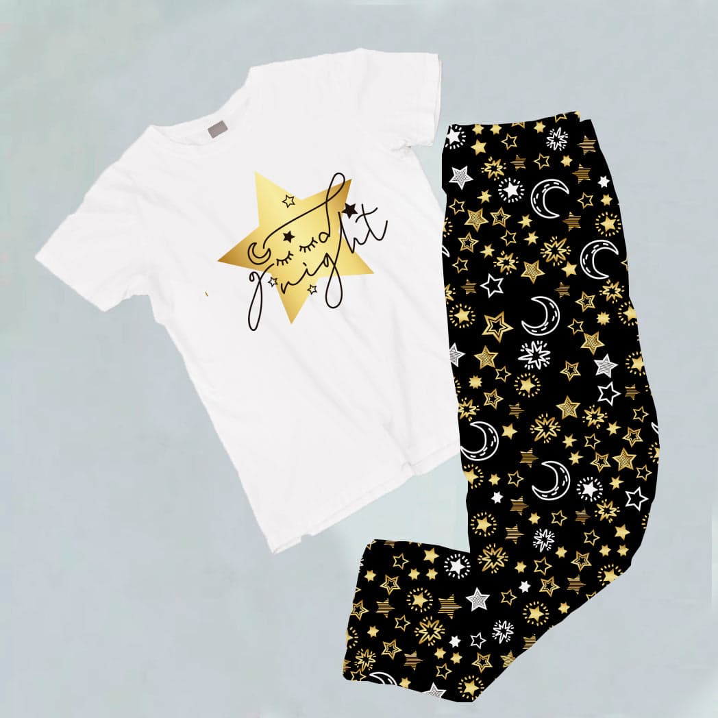 Pijama estampada de pantalón Largo ESTRELLA GOOD NIGHT — foto 1