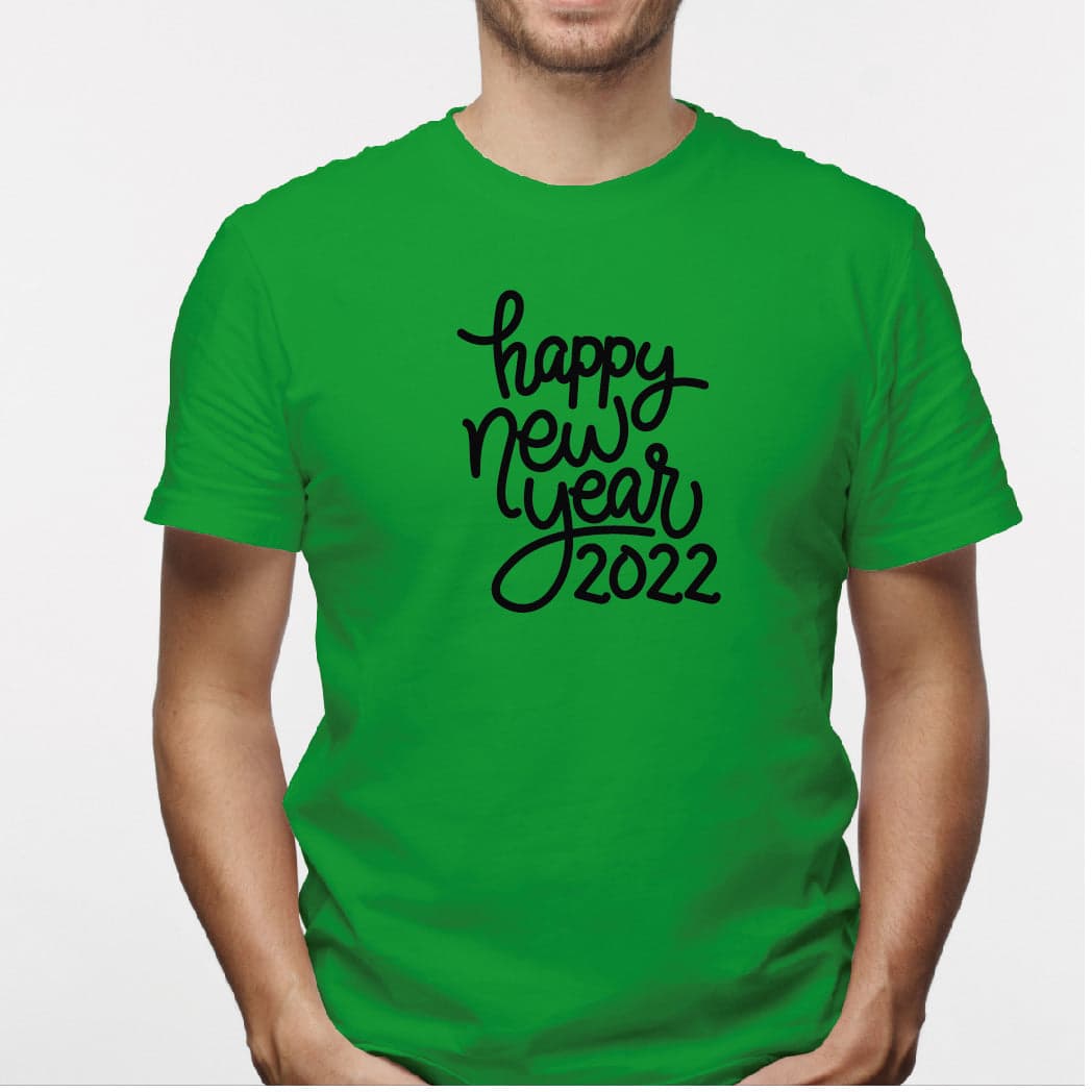 Camisa estampada para hombre tipo T-shirt (NAVIDAD) happy new year 2022 — foto 3