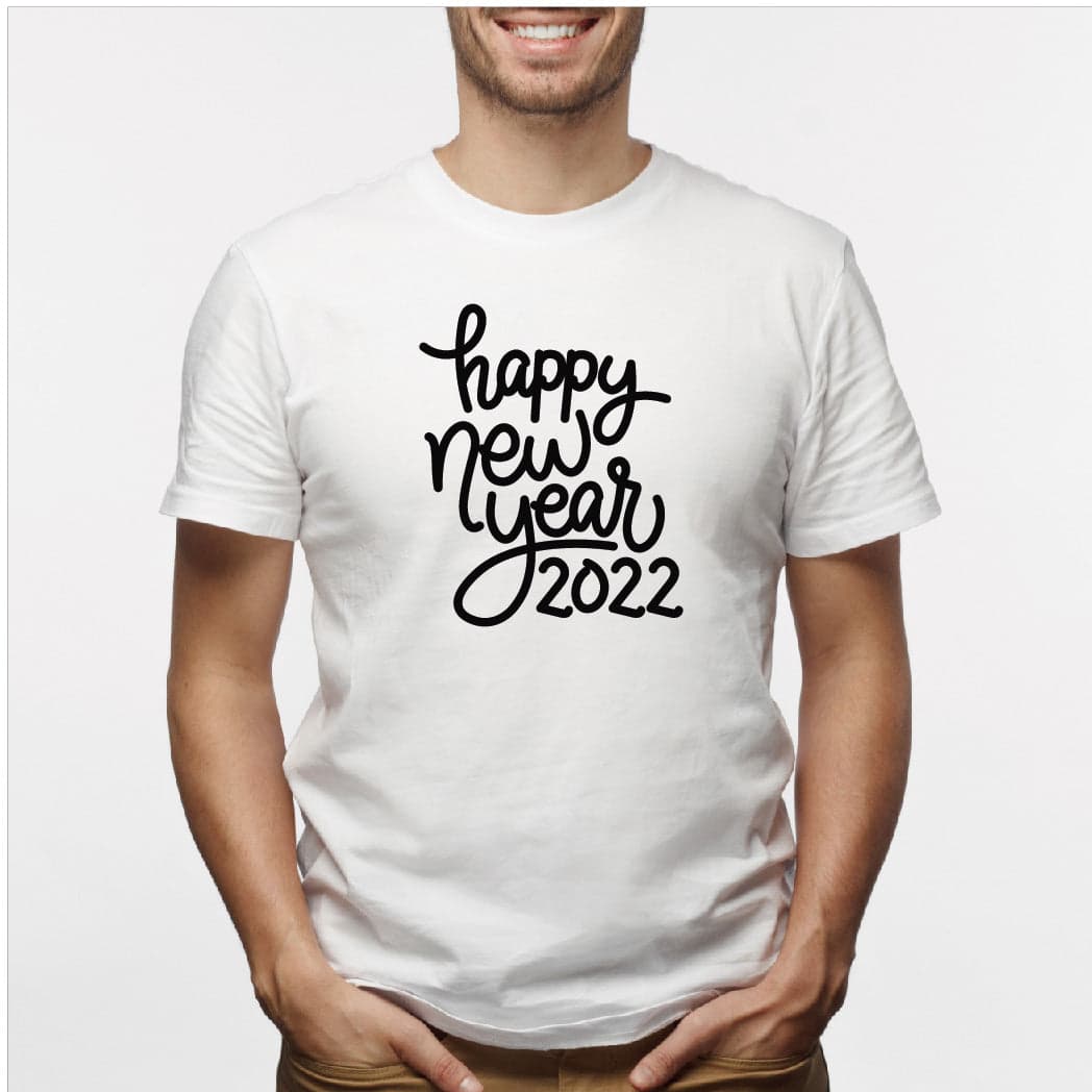 Camisa estampada para hombre tipo T-shirt (NAVIDAD) happy new year 2022 — foto 4