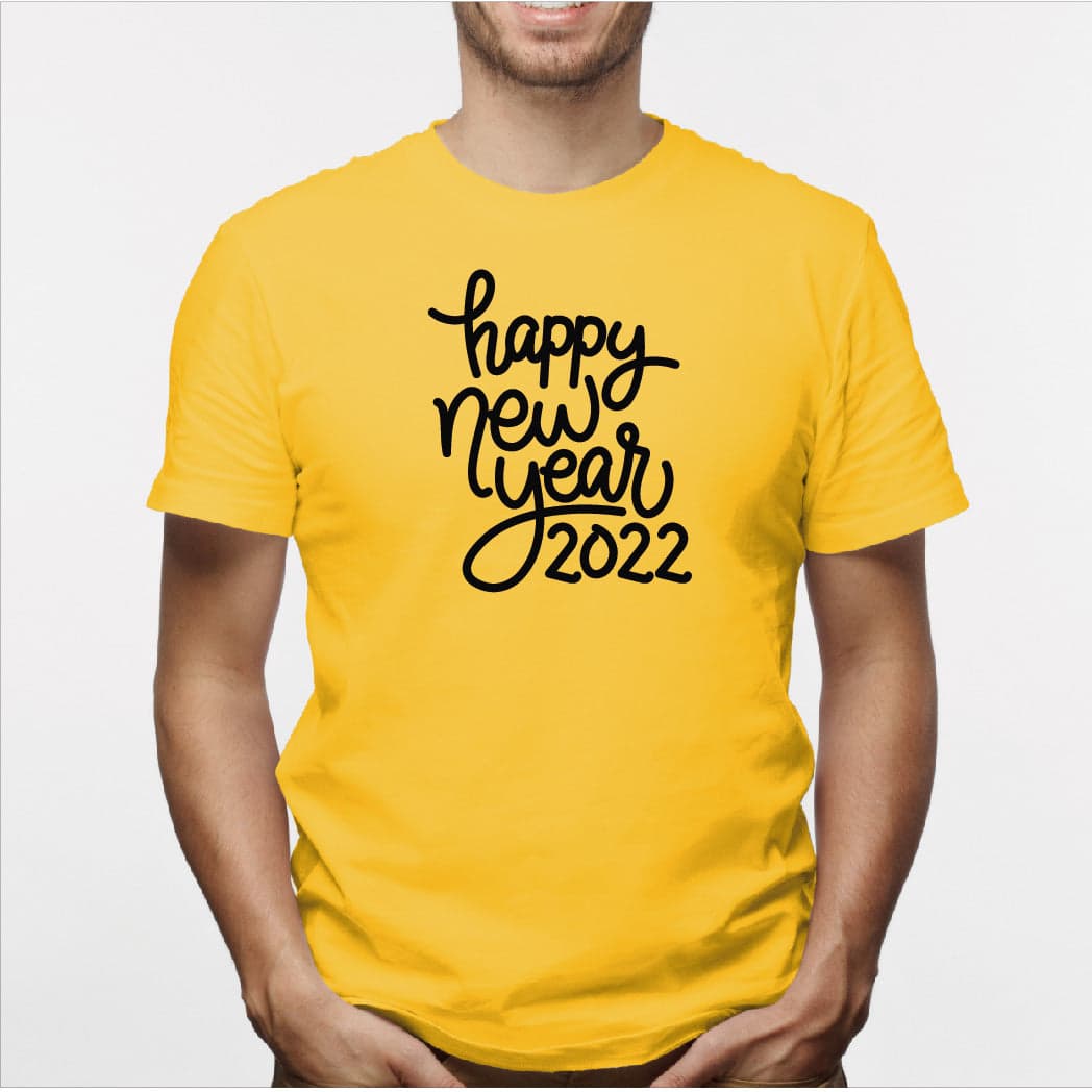 Camisa estampada para hombre tipo T-shirt (NAVIDAD) happy new year 2022 — foto 5