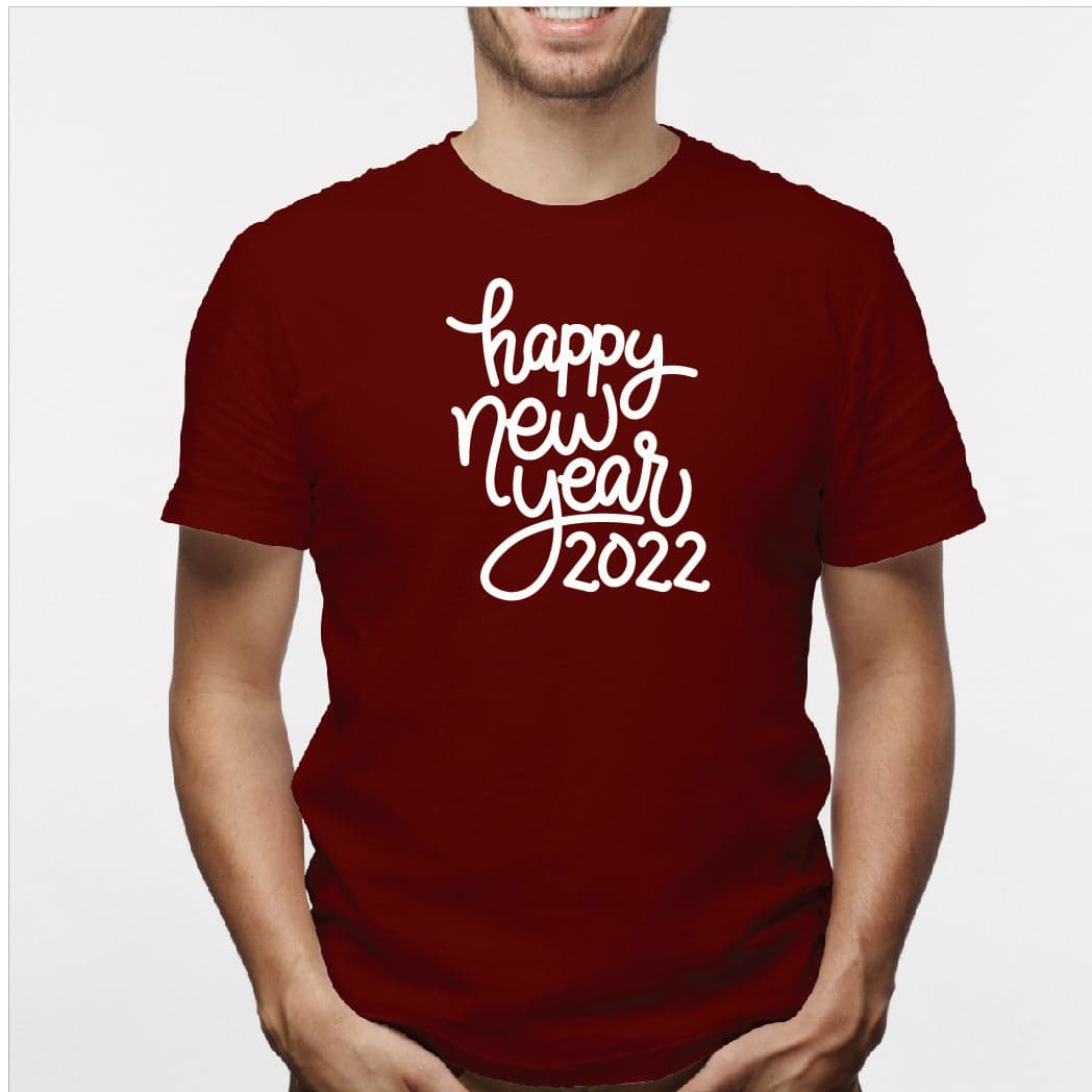 Camisa estampada para hombre tipo T-shirt (NAVIDAD) happy new year 2022 — foto 6