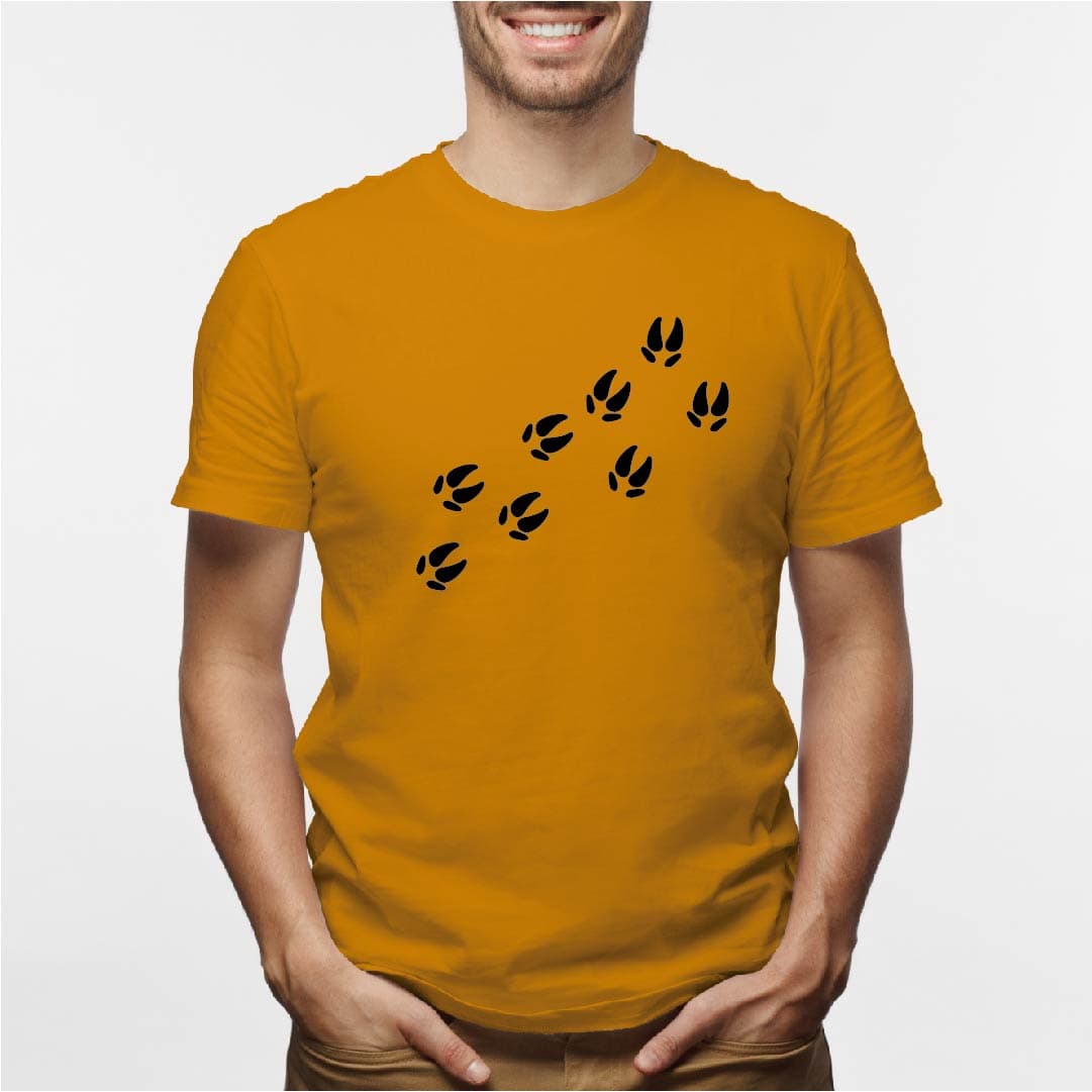 Camisa estampada para hombre tipo T-shirt huellas cerdito — foto 7