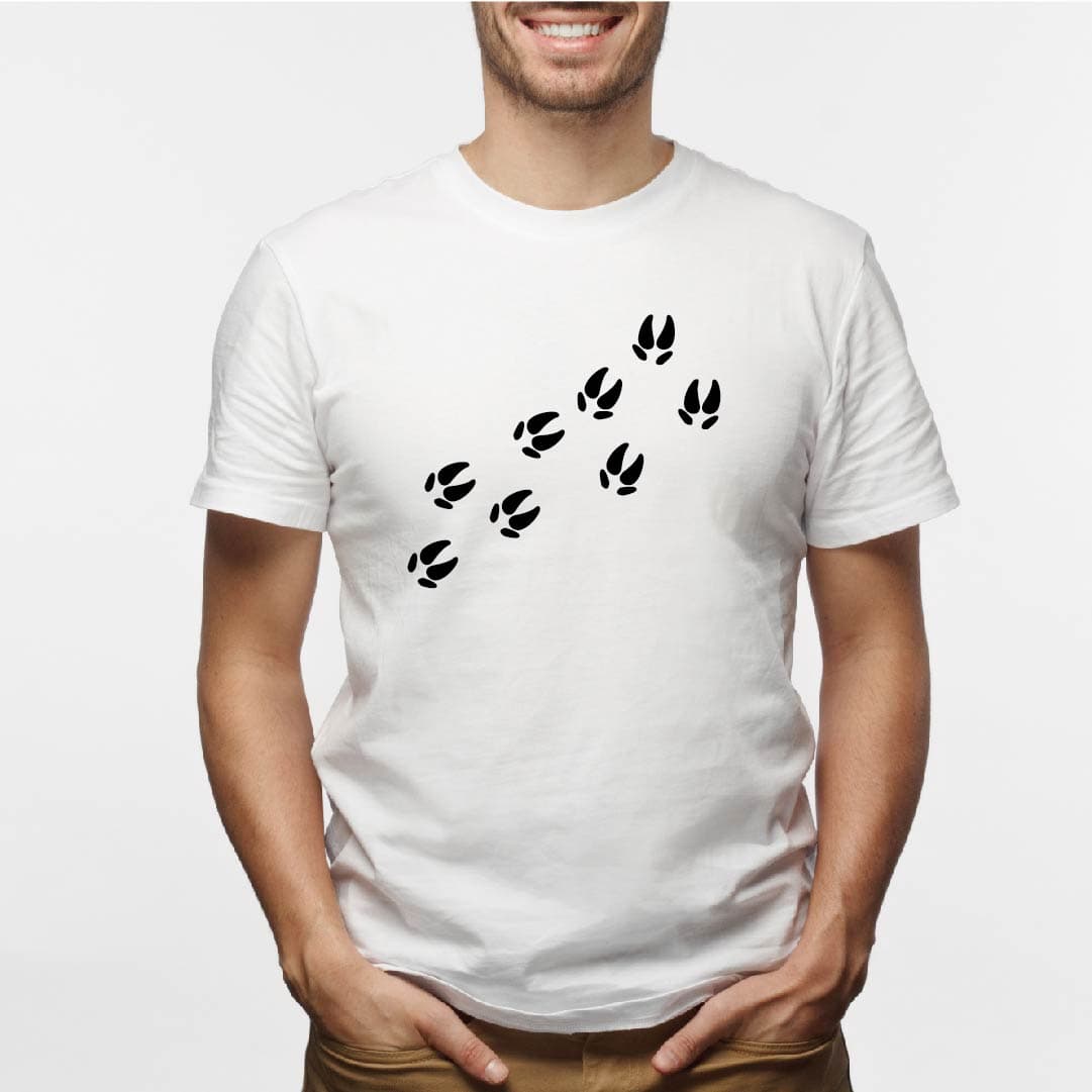 Camisa estampada para hombre tipo T-shirt huellas cerdito — foto 2