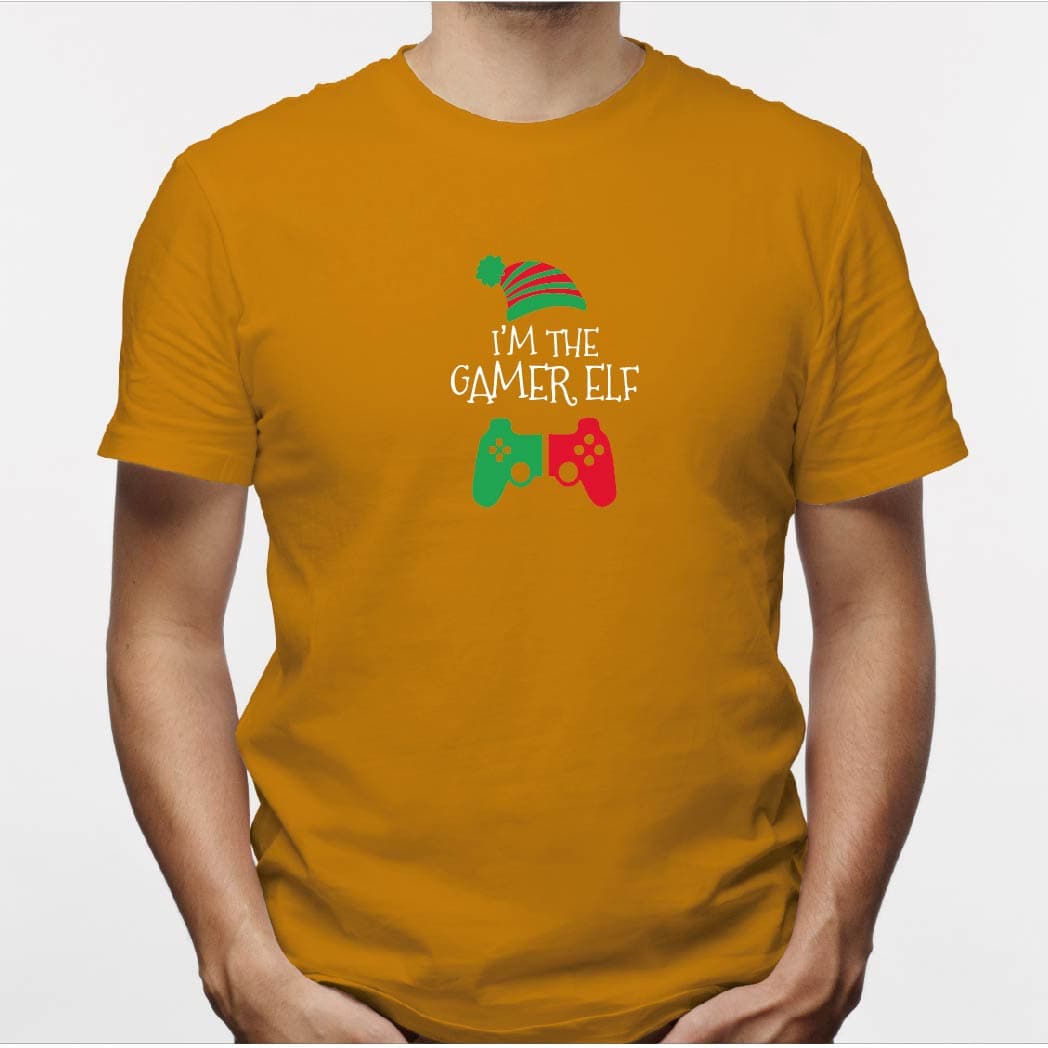 Camisa estampada para hombre tipo T-shirt (NAVIDAD) i´m the gamer elf — foto 3