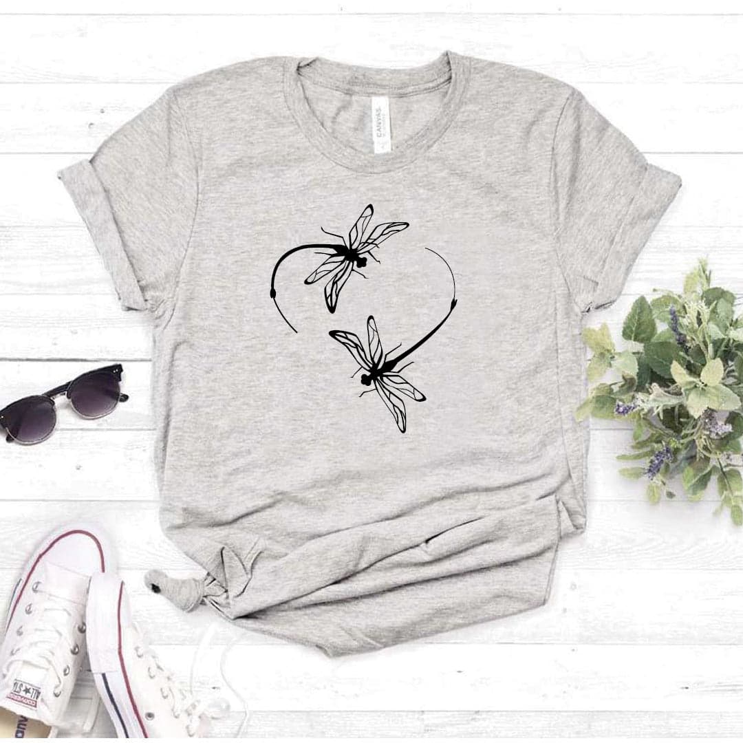 Camisa estampada tipo T-shirt LIBELULA CORAZON — foto 8