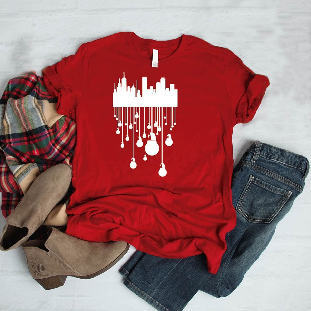 Camisetas estampada tipo T-shirt LUCES — foto 6