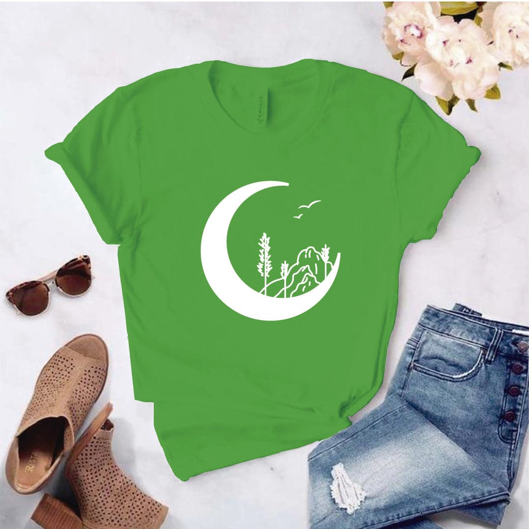 Camisa estampada tipo T-shirt LUNA MONTAÑA — foto 4