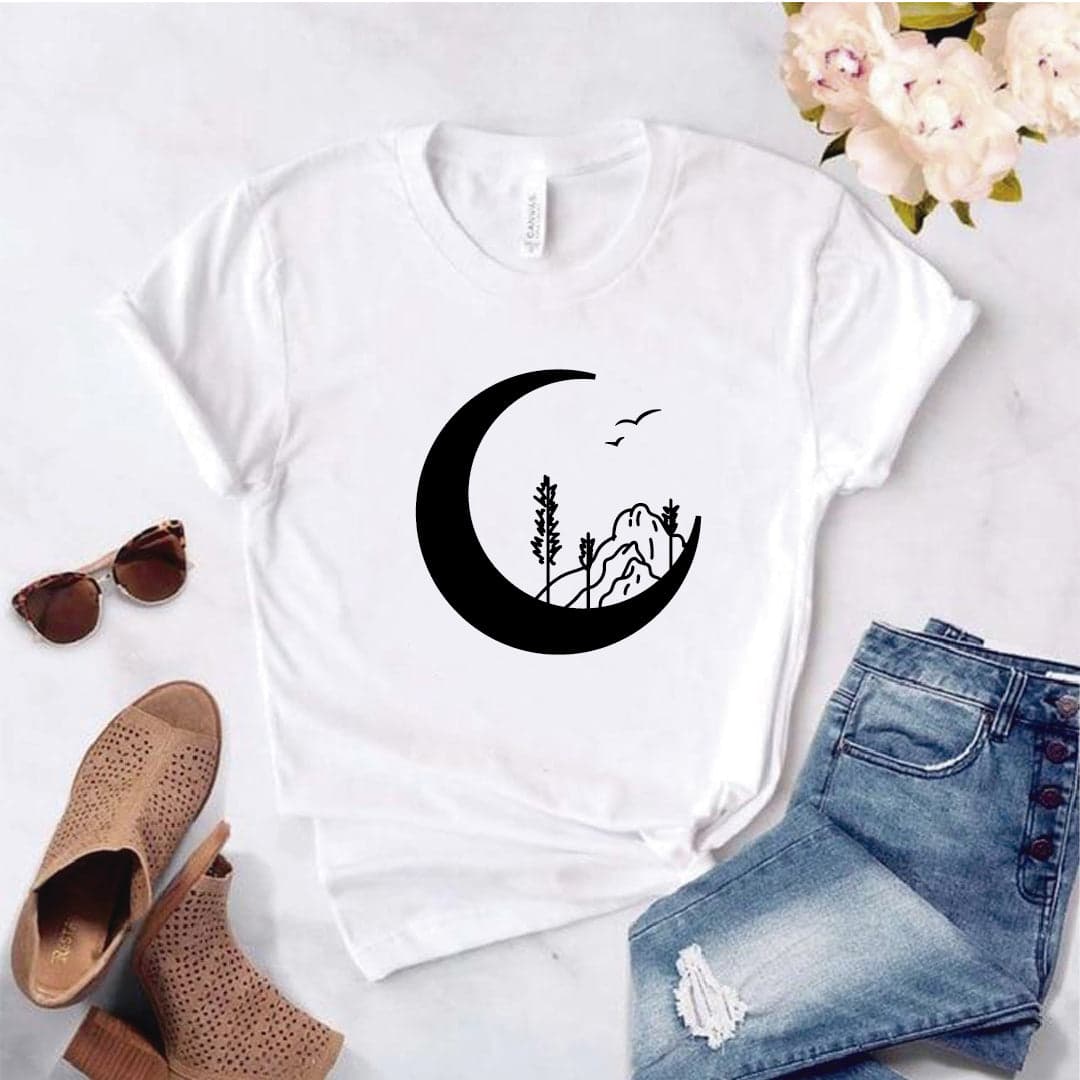 Camisa estampada tipo T-shirt LUNA MONTAÑA — foto 8