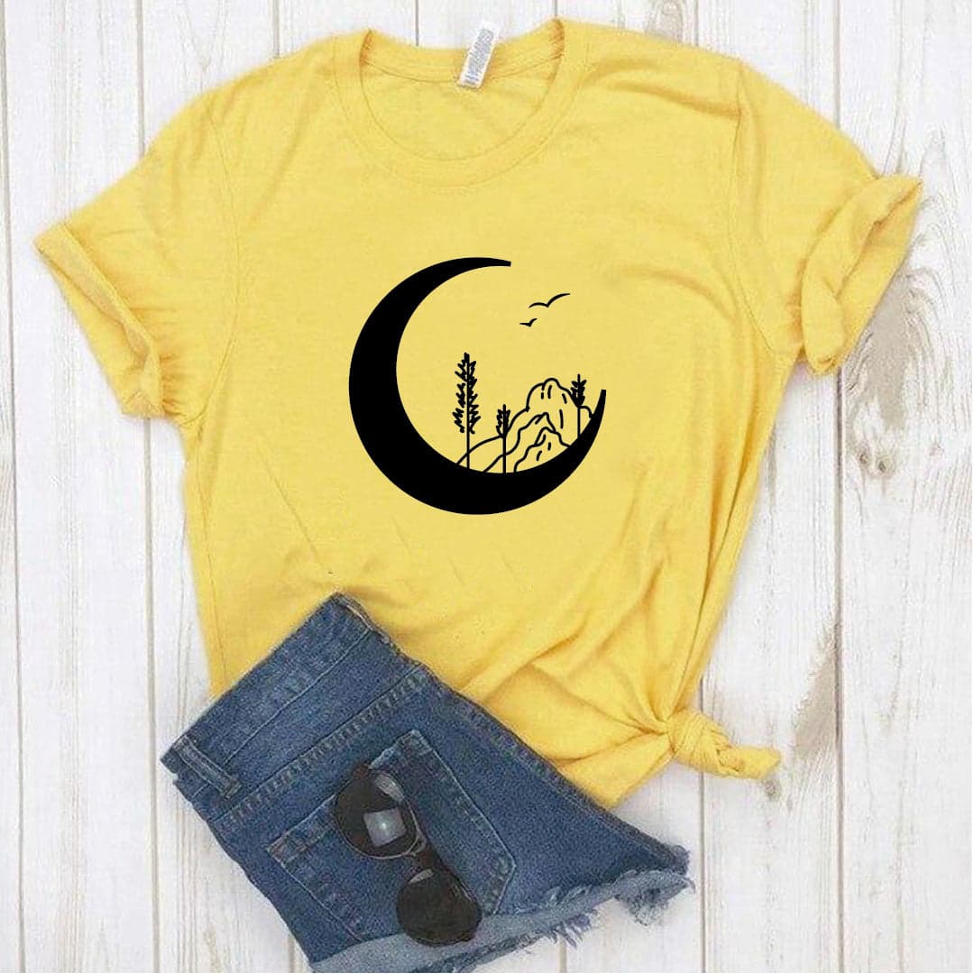 Camisa estampada tipo T-shirt LUNA MONTAÑA — foto 1