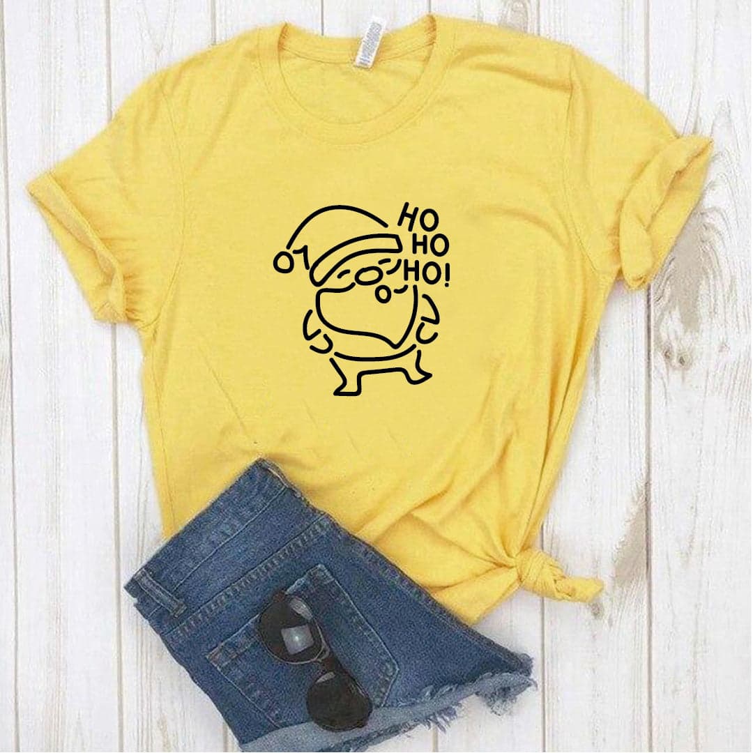Camisa estampada tipo T-shirt Papa Noel Hohoho (Vinilo) — foto 1