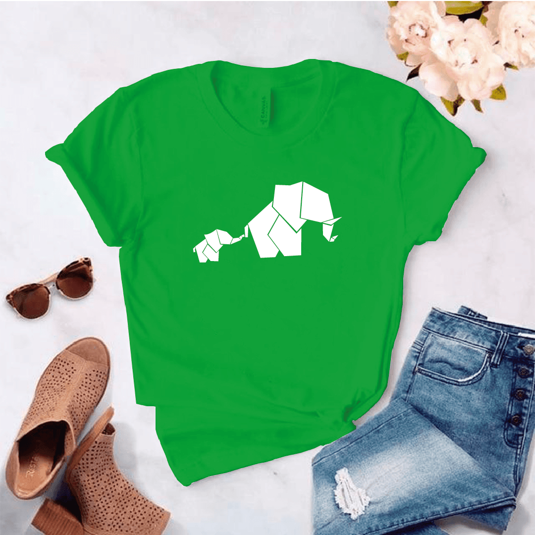 Camiseta estampada tipo T- shirt ELEFANTE CRIA — foto 4
