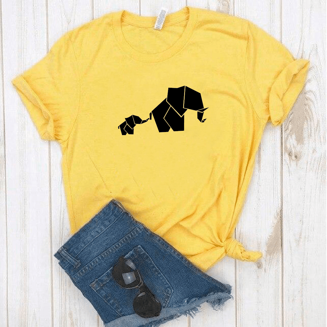Camiseta estampada tipo T- shirt ELEFANTE CRIA — foto 6