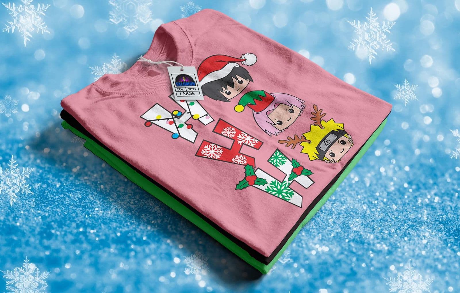 Camisa estampada tipo T-shirt NARUTO NAVIDAD — foto 1