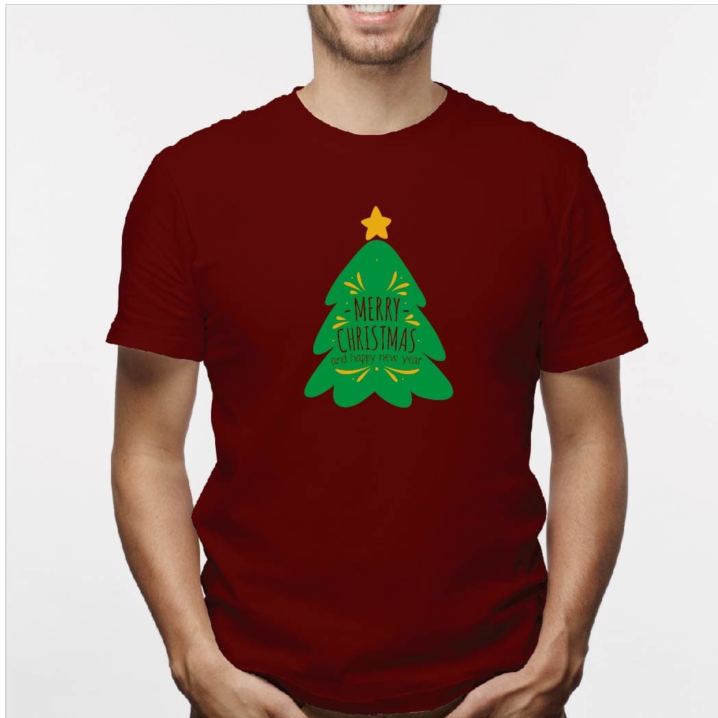 Camisa estampada para hombre tipo T-shirt (NAVIDAD) navidad arbolito — foto 2