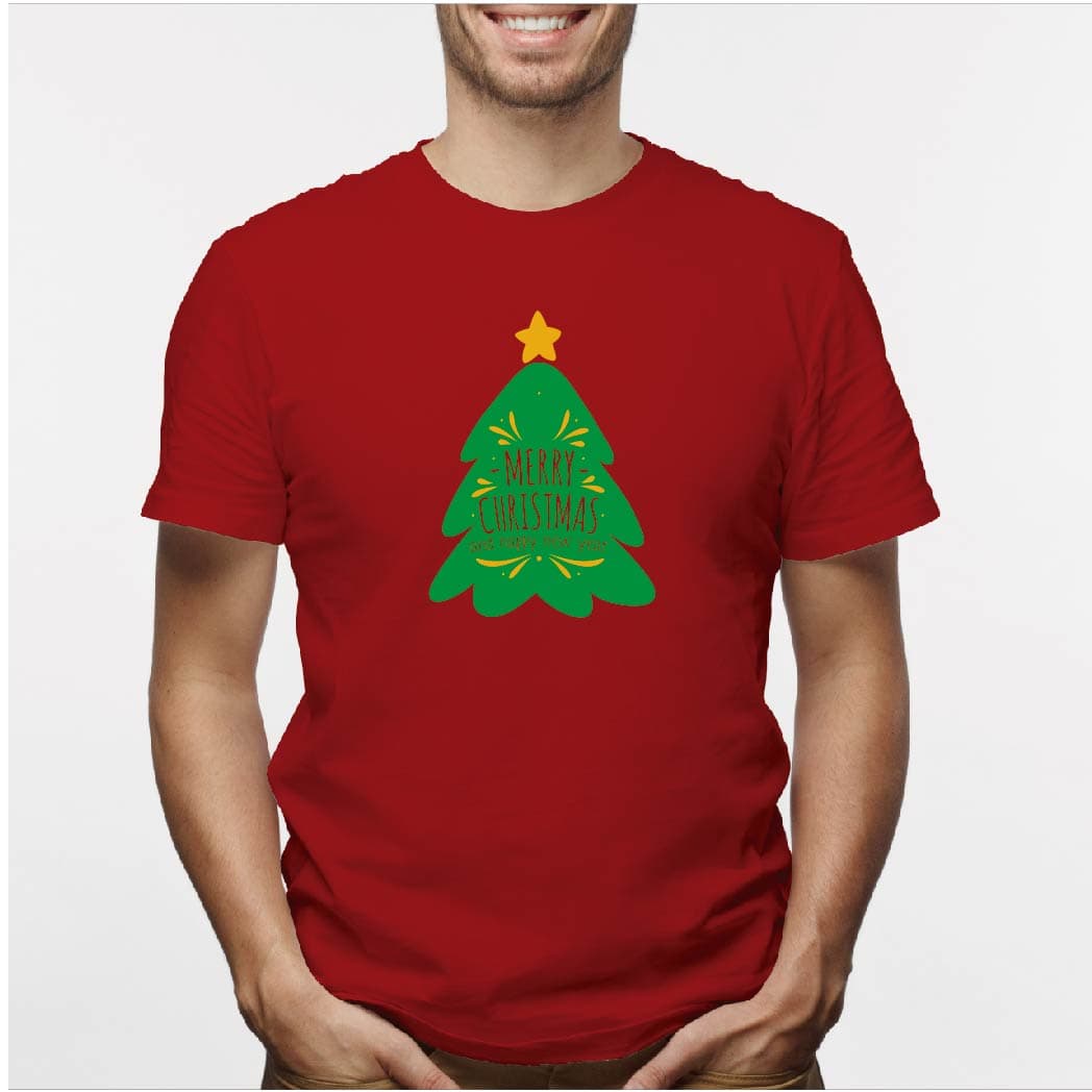 Camisa estampada para hombre tipo T-shirt (NAVIDAD) navidad arbolito — foto 4