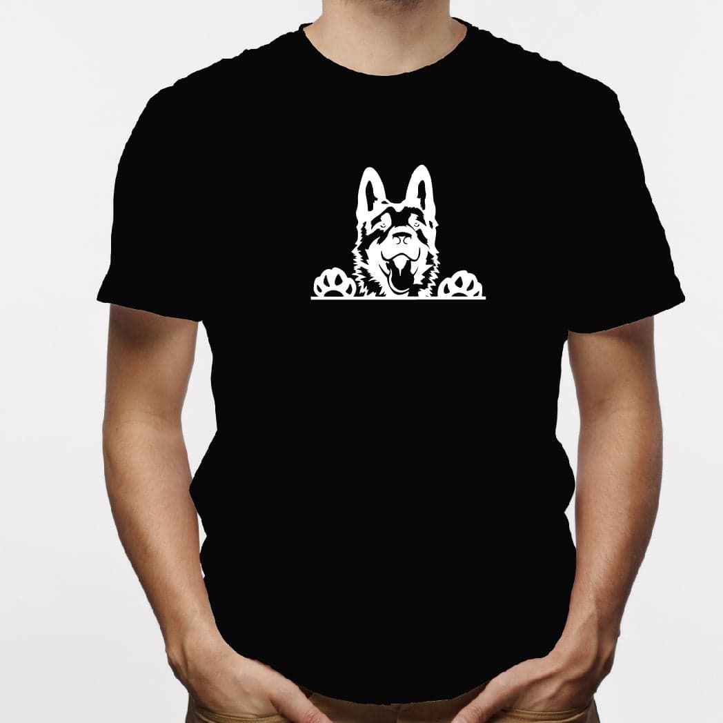 Camisa estampada para hombre tipo T-shirt Pastor Alemán — foto 4