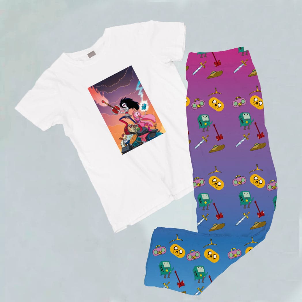 Pijama estampada de pantalón Largo DULCE PRINCESA Y MARCELINE HORA DE AVENTURA — foto 1
