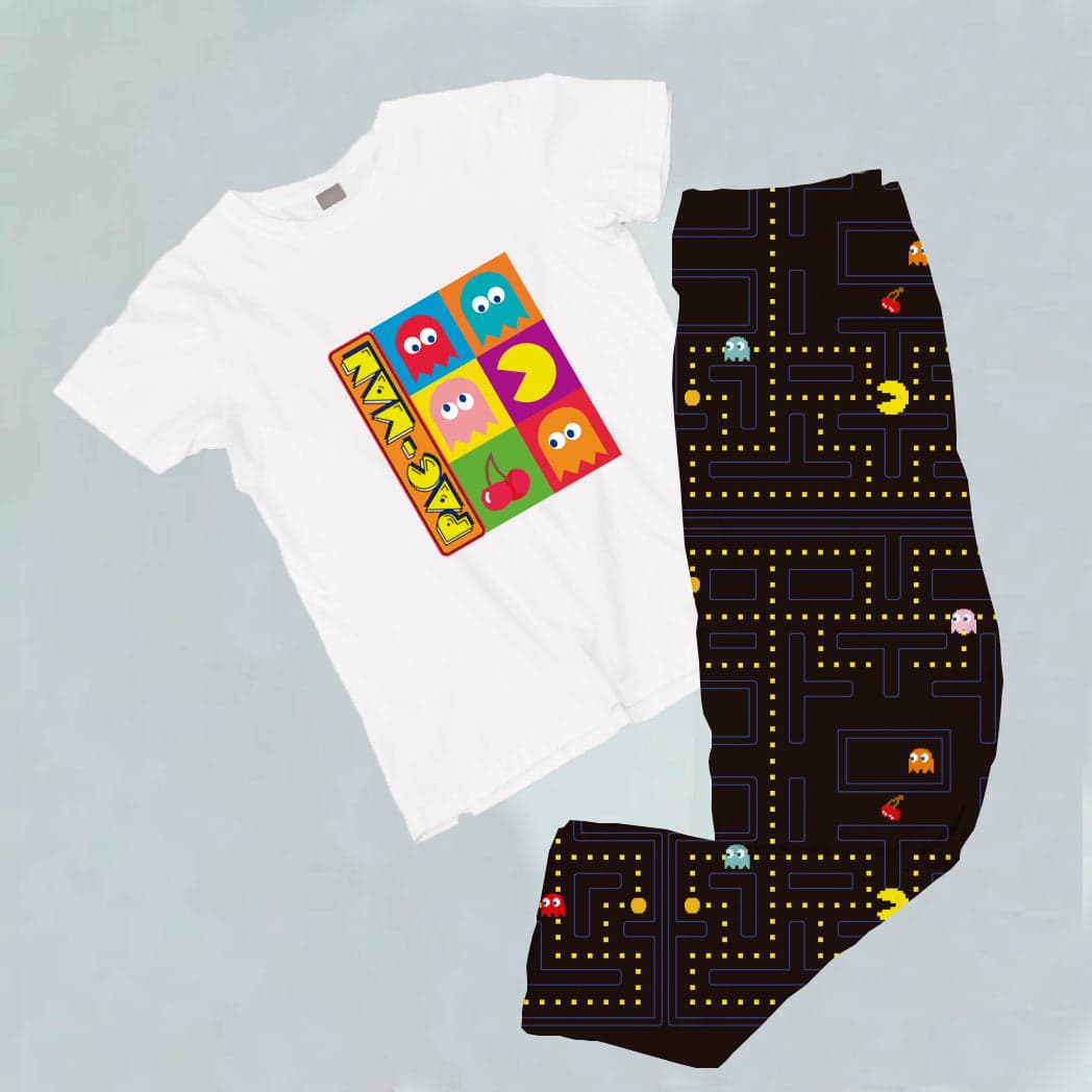 Pijama estampada de pantalón Largo PACMAN GAME — foto 1