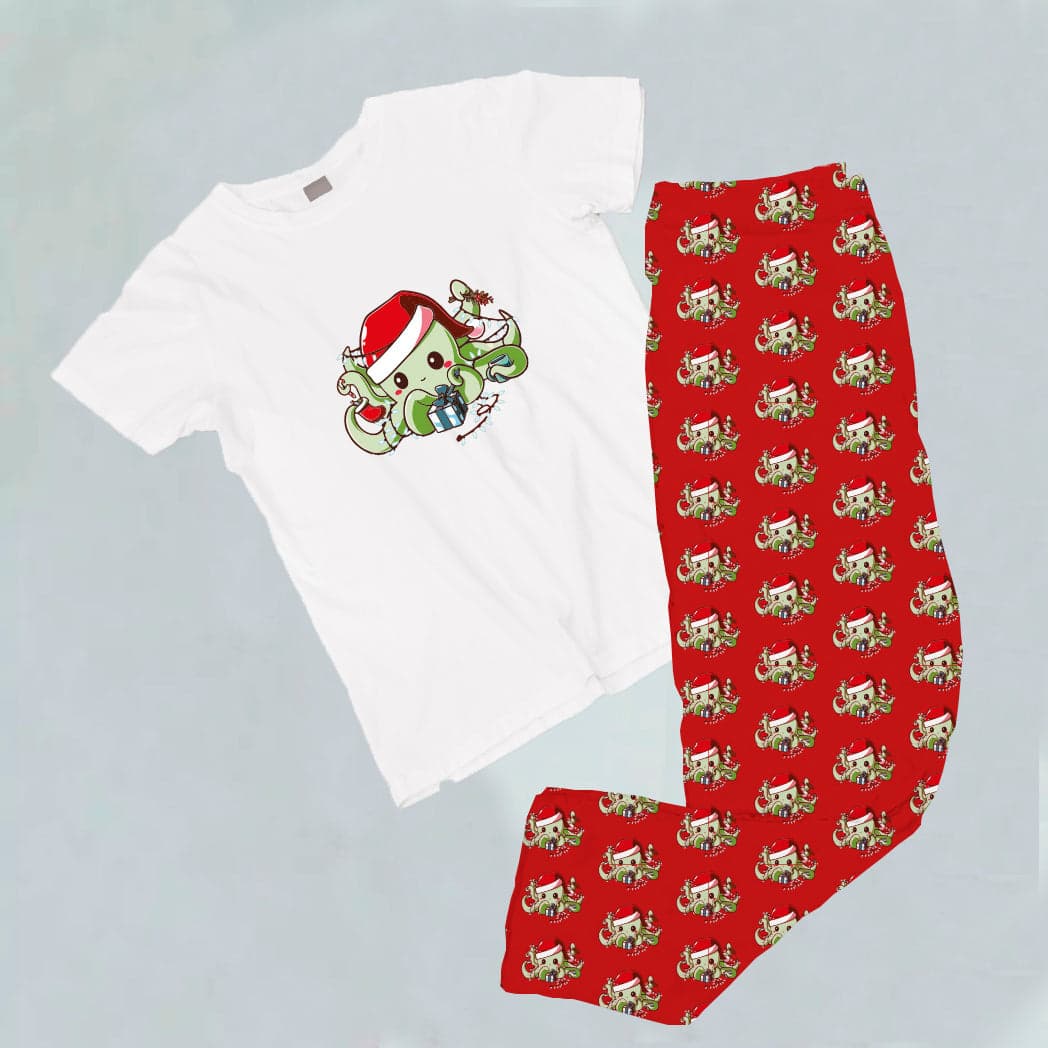 Pijama estampada de pantalón Largo (NAVIDAD) pulpo navideño — foto 1