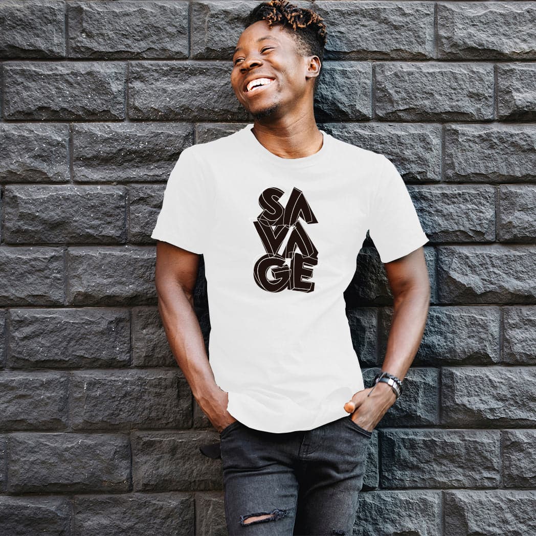 Camisa estampada para hombre tipo T-Shirt SAVAGE VERTICAL — foto 2