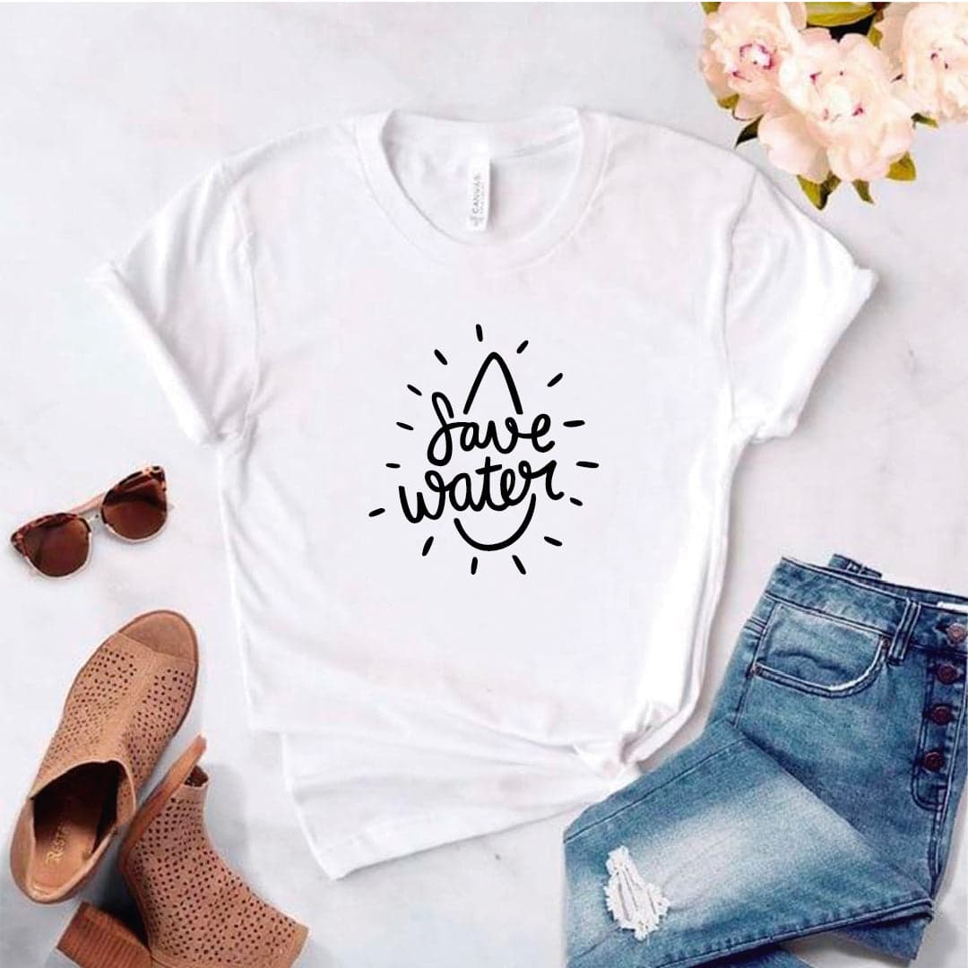 Camisa estampada tipo T- shirt Save Water — foto 1