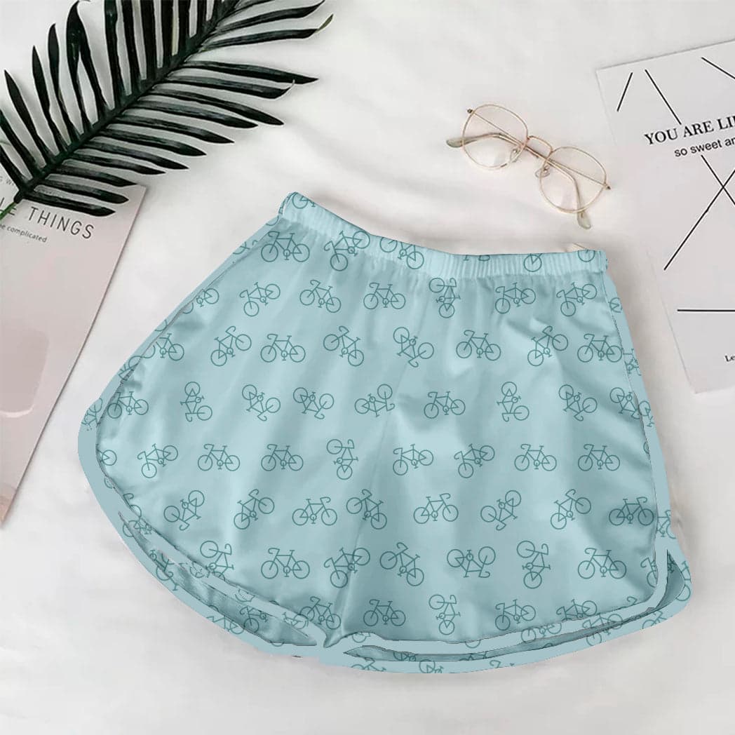 Short de Dama estampadas Bicicleta azul claro — foto 1