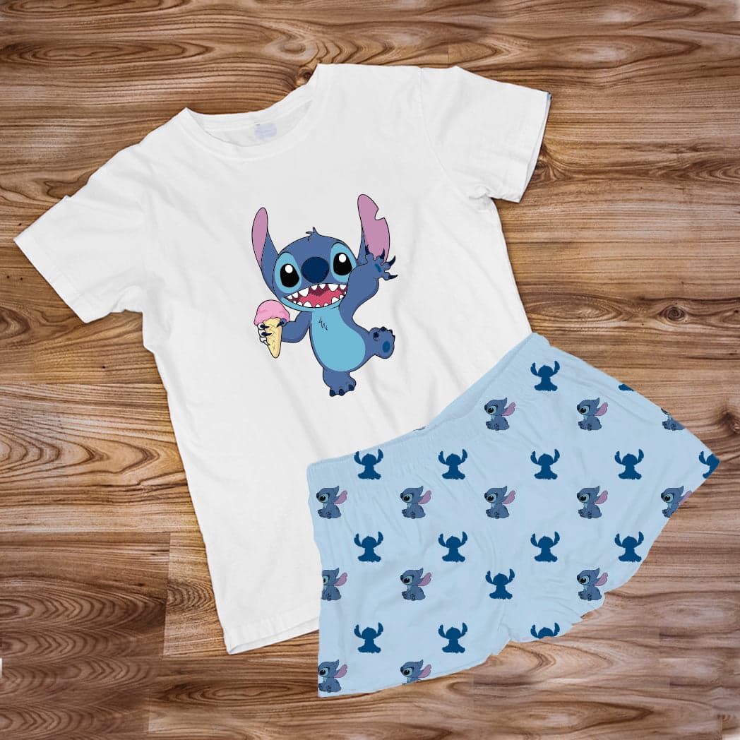 Pijama Estampada en poli algodón de Short STITCH — foto 1