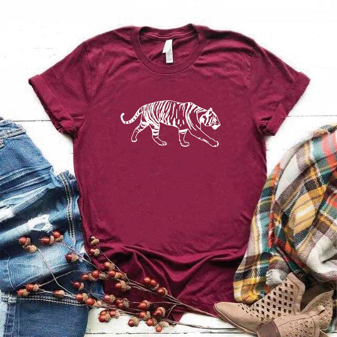 Camisa estampada tipo T- shirt Tigre Caminando — foto 4