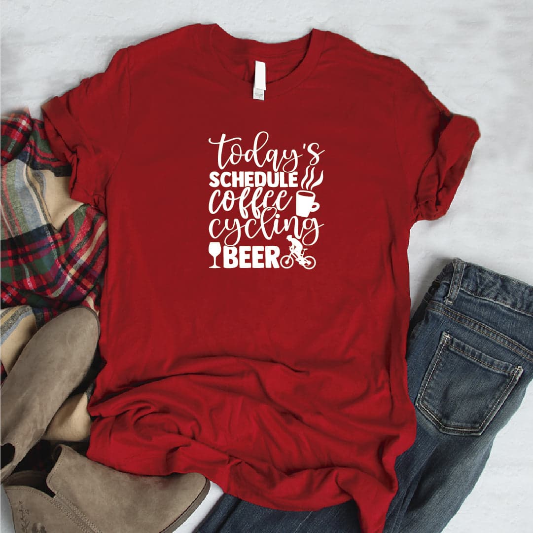 Camisa estampada tipo T-shirt CICLISTA TODAY S COFFE CICLYNG BEER — foto 6