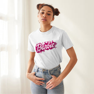 Camisetas Barbie efecto pintura: Moda Retro en Algodón 100% Estampado