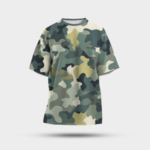 Camiseta Oversize 'Camuflaje Élite' - Estilo Militar en Patrón Sublimado
